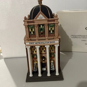 Department 56, Christmas in the City, “First Metropolitan Bank” NIB